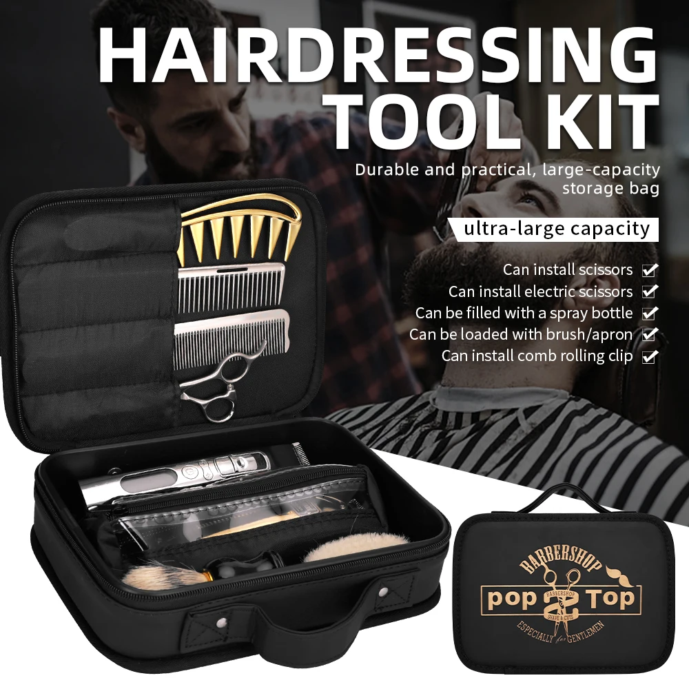 Barber Hairdressing Bag Multi-function Storage Organizer for Scissors Combs Clipper Hair Styling Tools Case for Salon Home
Barber Hairdressing Bag Multi-function Storage Organizer for Scissors Combs Clipper Hair Styling Tools Case for Salon Home