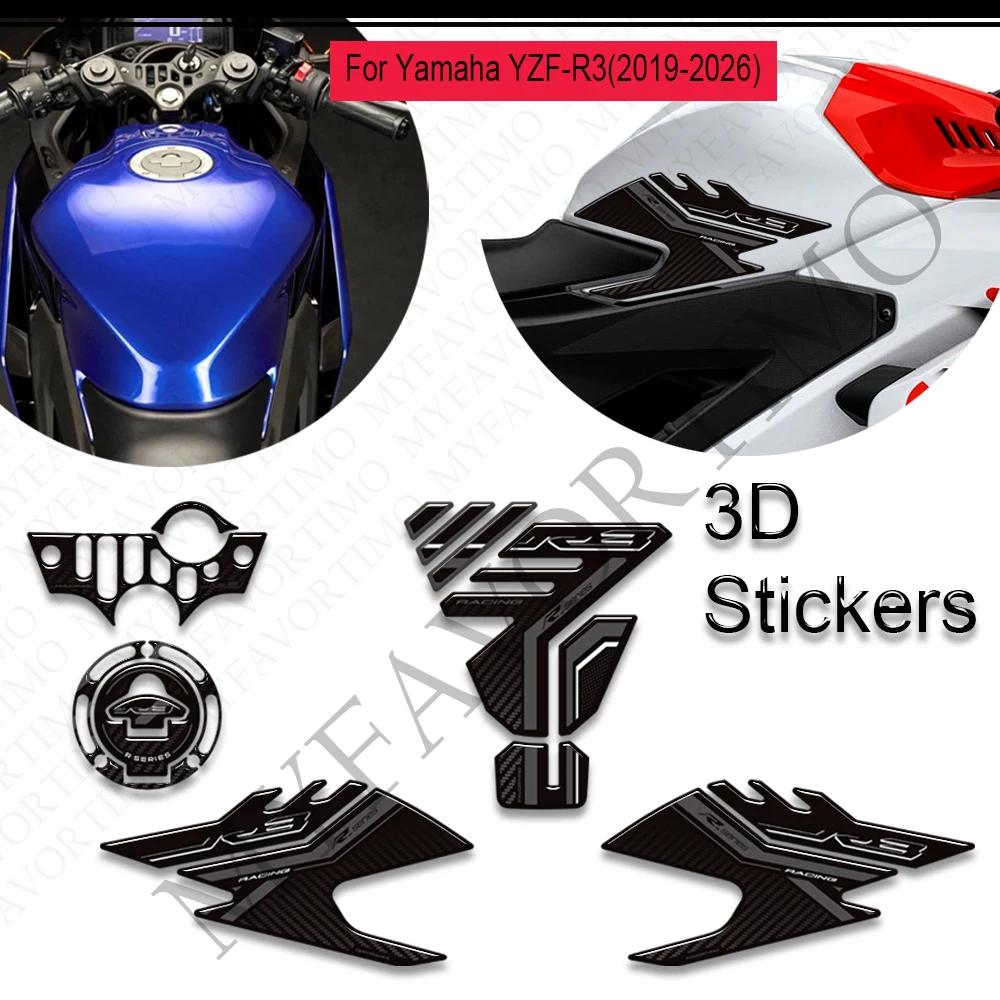 For YZF-R3 YZFR3 YZF R3 Motorcycle Tank Pad TankPad Cap Grips Gas Fuel Kit Knee Stickers Decals Protection 2017 - 2026
For YZF-R3 YZFR3 YZF R3 Motorcycle Tank Pad TankPad Cap Grips Gas Fuel Kit Knee Stickers Decals Protection 2017 - 2026
