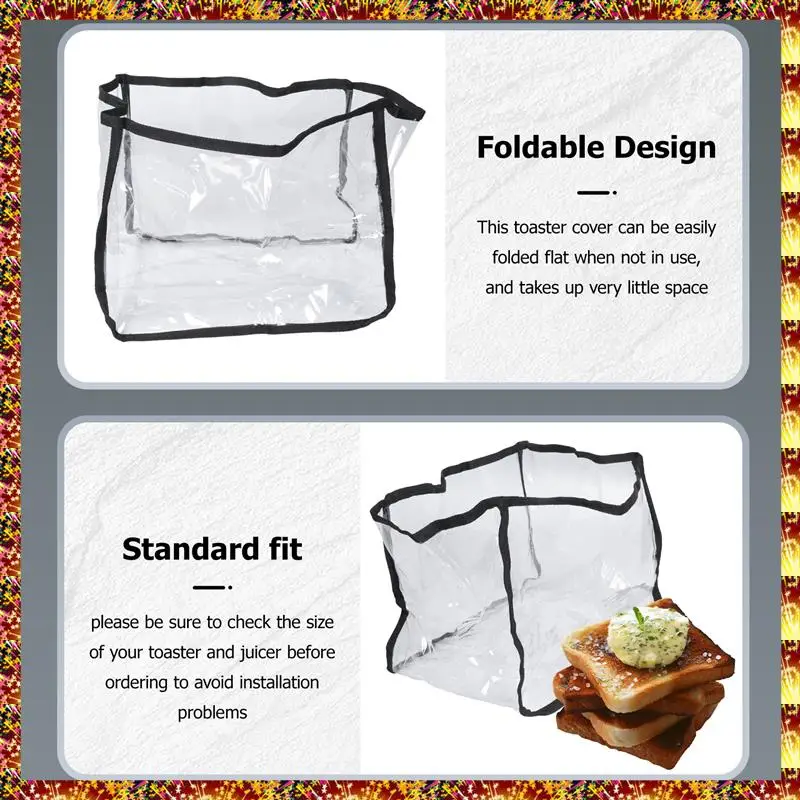 AGOUP Тостер Пылезащитный чехол для кухонной техники Прозрачный чехол для тостера для завтрака Складной пылезащитный чехол
AGOUP Тостер Пылезащитный чехол для кухонной техники Прозрачный чехол для тостера для завтрака Складной пылезащитный чехол