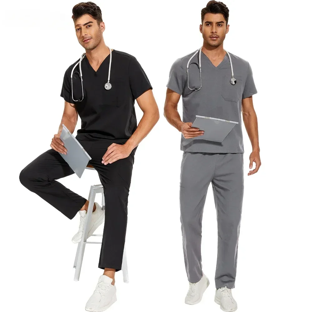 Men's Scrubs Medical Uniform Lab Set Male Wholesale Clinic Hospital Doctor Overalls V-neck Fashion Scrub Pharmacy Nurse Clothes
Men's Scrubs Medical Uniform Lab Set Male Wholesale Clinic Hospital Doctor Overalls V-neck Fashion Scrub Pharmacy Nurse Clothes