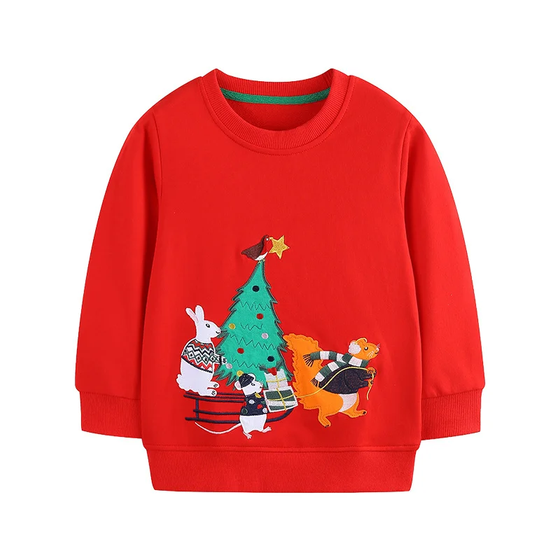 Red Shirts 2-7T Christmas New Years Girls Sweatshirts Christmas Trees Long Sleeve Autumn Winter Cotton Children's Clothes Tops
Red Shirts 2-7T Christmas New Years Girls Sweatshirts Christmas Trees Long Sleeve Autumn Winter Cotton Children's Clothes Tops