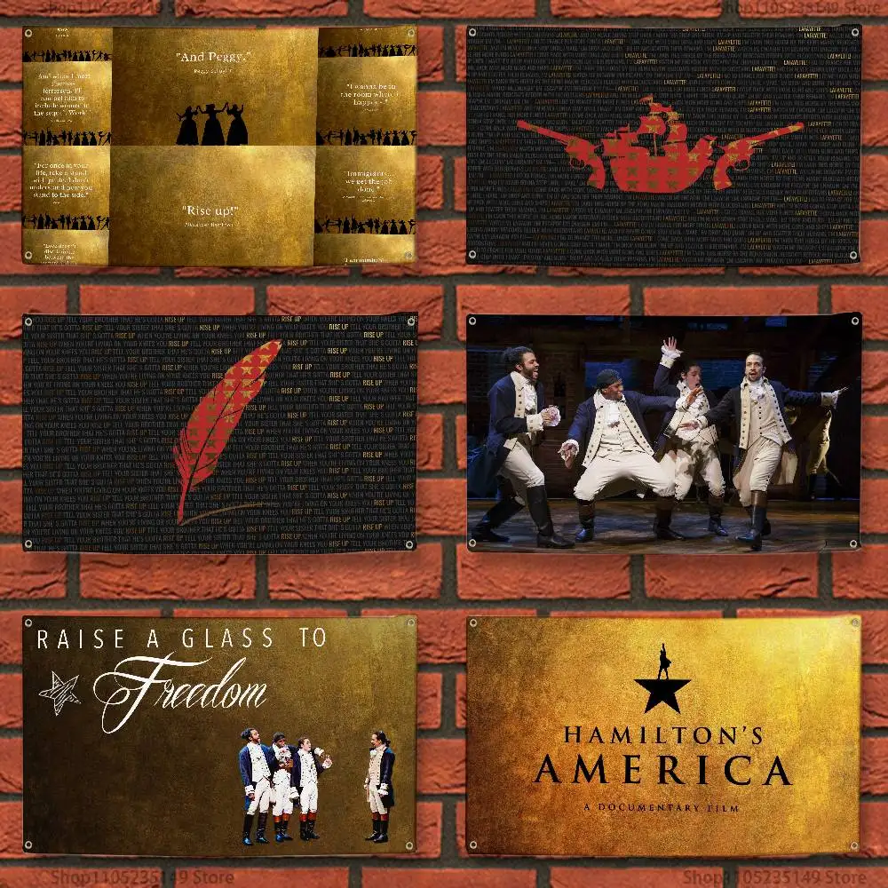American Musical Hamilton Flag Dormitory Family Wall Banner Outdoor Activities Atmosphere Tapestry Decor
American Musical Hamilton Flag Dormitory Family Wall Banner Outdoor Activities Atmosphere Tapestry Decor