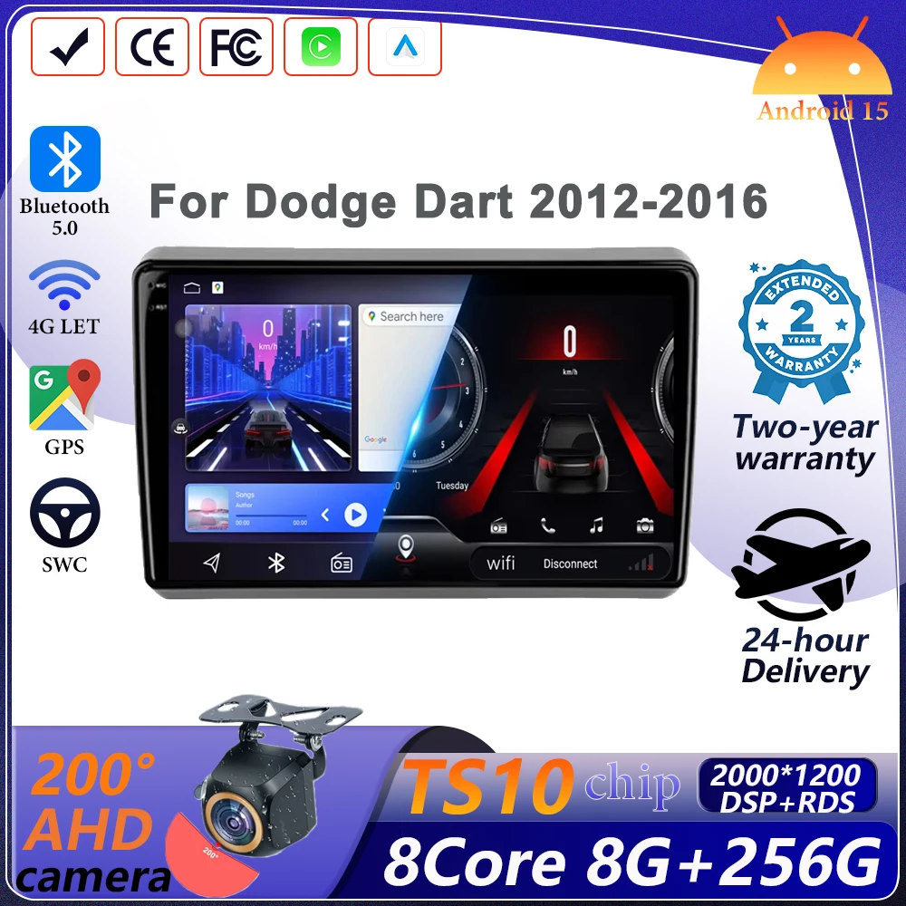 Wireless Android Auto Carplay For Dodge Dart 2012-2016 Car Multimedia Player 5G Wifi GPS Intelligent System 8 core Touch Display
Wireless Android Auto Carplay For Dodge Dart 2012-2016 Car Multimedia Player 5G Wifi GPS Intelligent System 8 core Touch Display