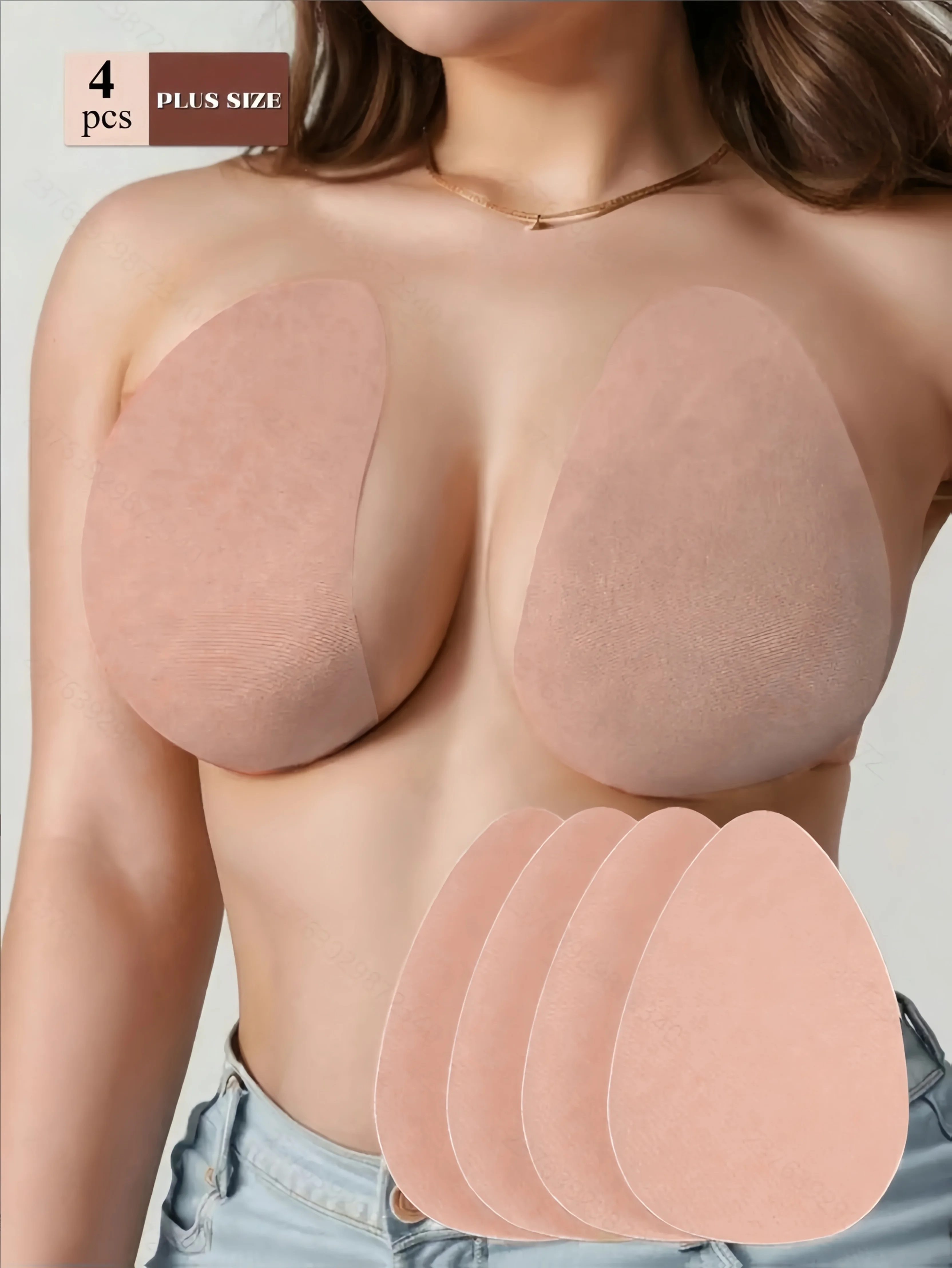 4pcs Disposable Adhesive Push-Up Bras, Strapless Bralettes with Invisible Adhesive, Comfortable Support for Women, Plus Size
4pcs Disposable Adhesive Push-Up Bras, Strapless Bralettes with Invisible Adhesive, Comfortable Support for Women, Plus Size