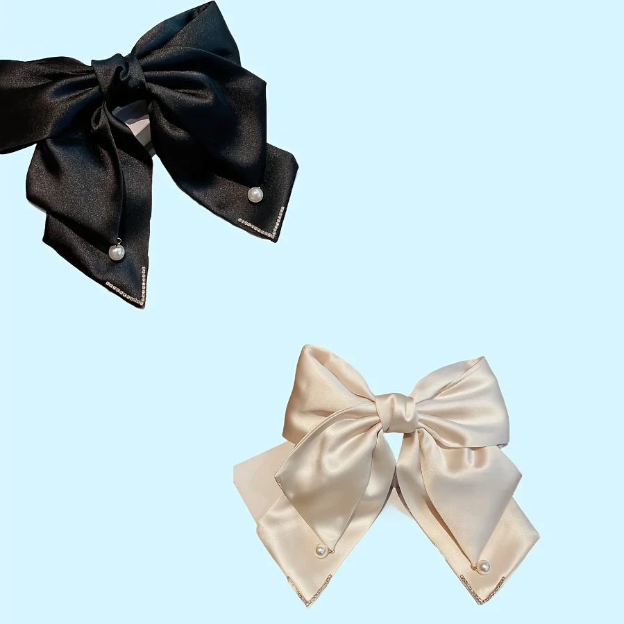 Koean Ribbon Pearl Bow Hair Clips for Women Accessories Rhinestone Pin Bows Barrette Headwear Luxulry Jewelry
Koean Ribbon Pearl Bow Hair Clips for Women Accessories Rhinestone Pin Bows Barrette Headwear Luxulry Jewelry