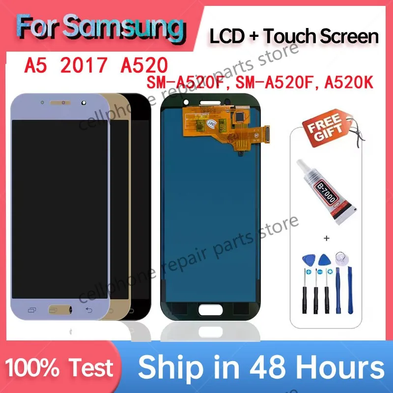 Ori-A520 Display Screen for Samsung Galaxy A5 2017 A520 A520F A520F/DS Lcd Display Touch Screen Digitizer Replacement
Ori-A520 Display Screen for Samsung Galaxy A5 2017 A520 A520F A520F/DS Lcd Display Touch Screen Digitizer Replacement