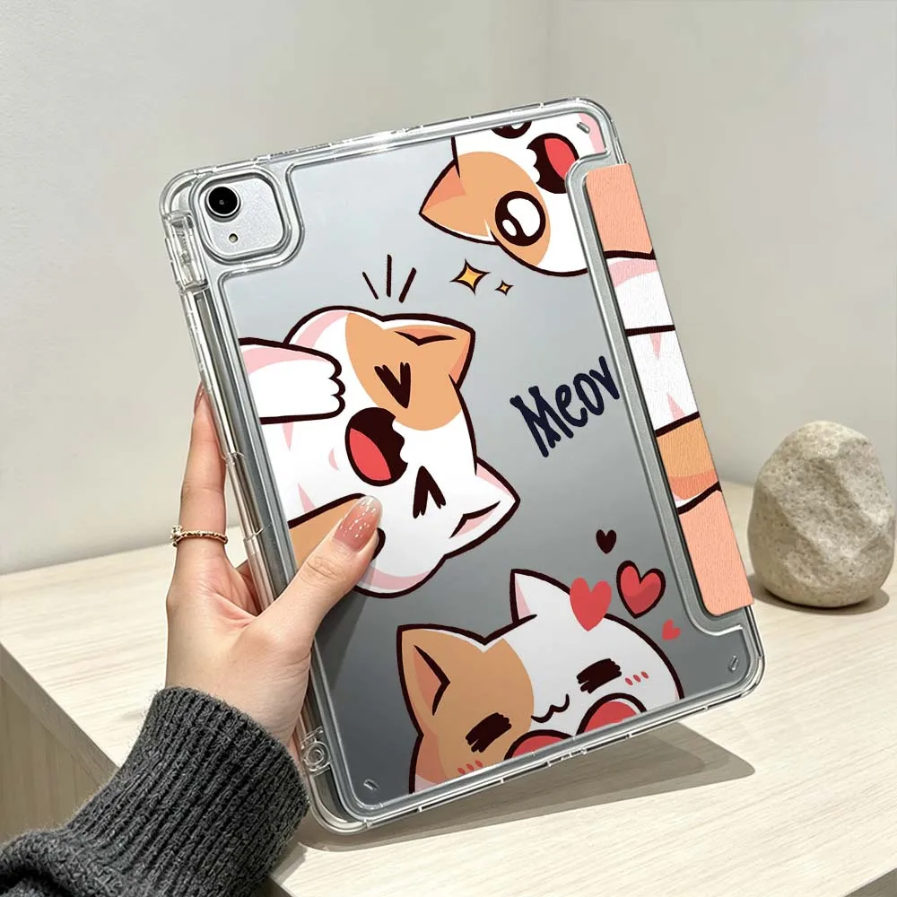Cartoon Fun Cat For iPad Pro Air mini 6 5 4 3 2 1 11th 10th 6th 5th M5 M4 M3 M2 9gen Foldable 3Y Tablet Case Soft
Cartoon Fun Cat For iPad Pro Air mini 6 5 4 3 2 1 11th 10th 6th 5th M5 M4 M3 M2 9gen Foldable 3Y Tablet Case Soft