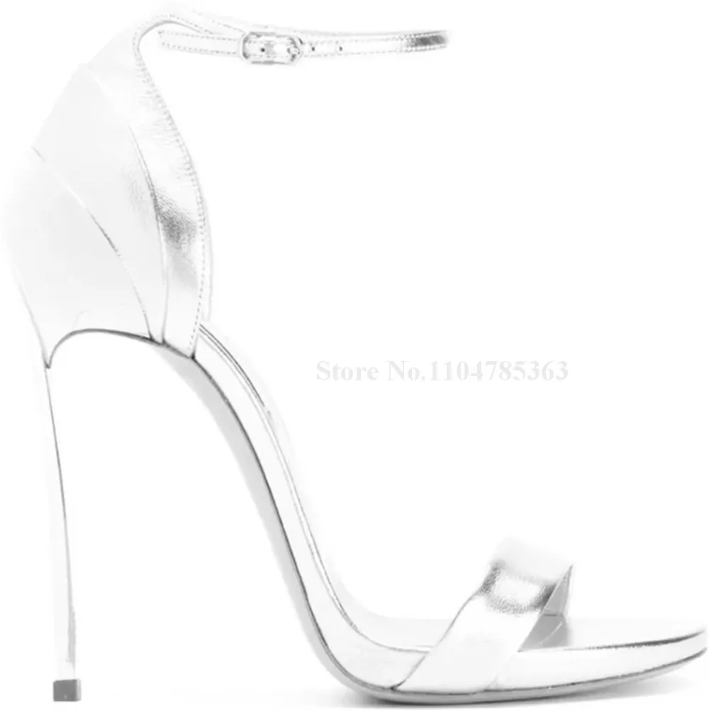 Silver Gold Leather Fashion Style Metal Stiletto Heel Sandals Open Toe One Strap Thin Heel Sandals Party Heels
Silver Gold Leather Fashion Style Metal Stiletto Heel Sandals Open Toe One Strap Thin Heel Sandals Party Heels