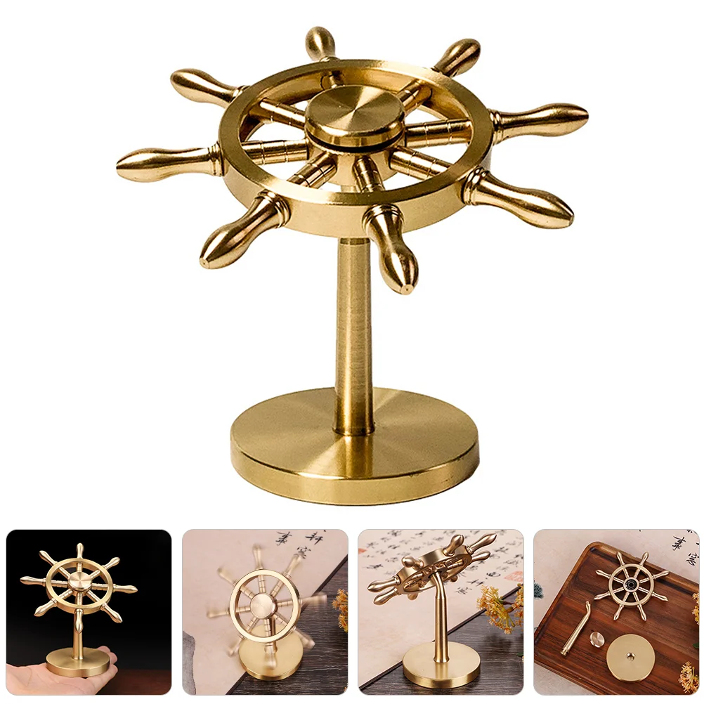 Brass Navigator Rudder Ornament Turning Gifts Chop Hands Pilot Crafts Marine Desktop Coastal Theme Decor Model For Party
Brass Navigator Rudder Ornament Turning Gifts Chop Hands Pilot Crafts Marine Desktop Coastal Theme Decor Model For Party