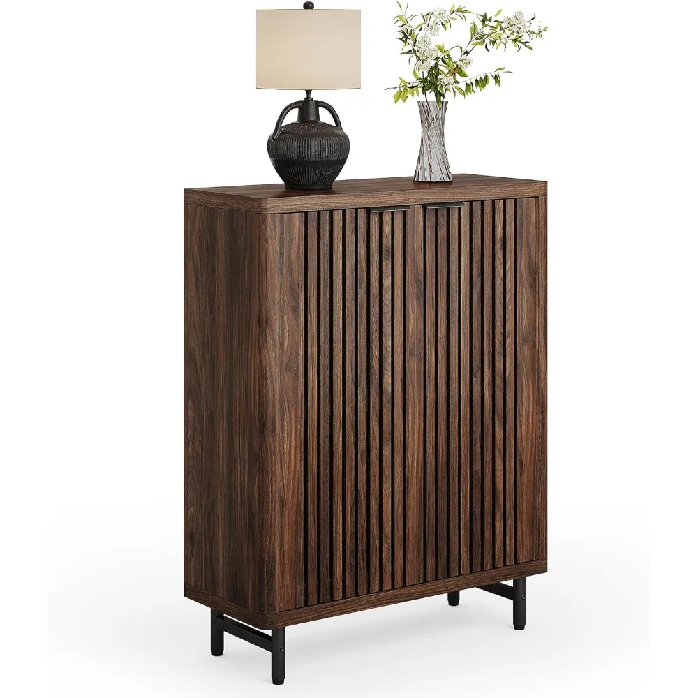 6-Tier Shoe Cabinet with Doors for Up to 24 Pairs, Large Wooden Shoe Storage Cabinet with Adjustable Shelves, Retro Freestandin
6-Tier Shoe Cabinet with Doors for Up to 24 Pairs, Large Wooden Shoe Storage Cabinet with Adjustable Shelves, Retro Freestandin