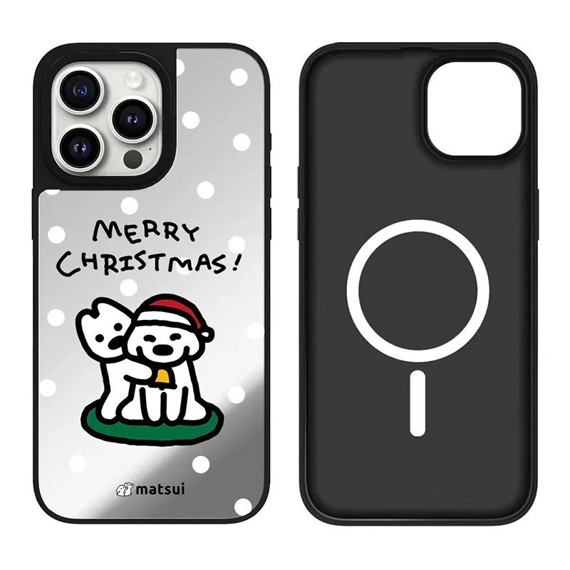 Christmas Puppy Black Silver Border iPhone 12 13 14 15 16 Pro Max Mirror Surface MagSafe Case Cover Shell
Christmas Puppy Black Silver Border iPhone 12 13 14 15 16 Pro Max Mirror Surface MagSafe Case Cover Shell