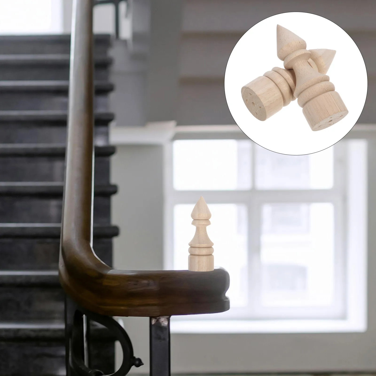 2pcs Decorative Wooden Finials Solid Decoration Unfinished Craft Indoor Outdoor Use Fence Post Lamp Top Diy Wood
2pcs Decorative Wooden Finials Solid Decoration Unfinished Craft Indoor Outdoor Use Fence Post Lamp Top Diy Wood