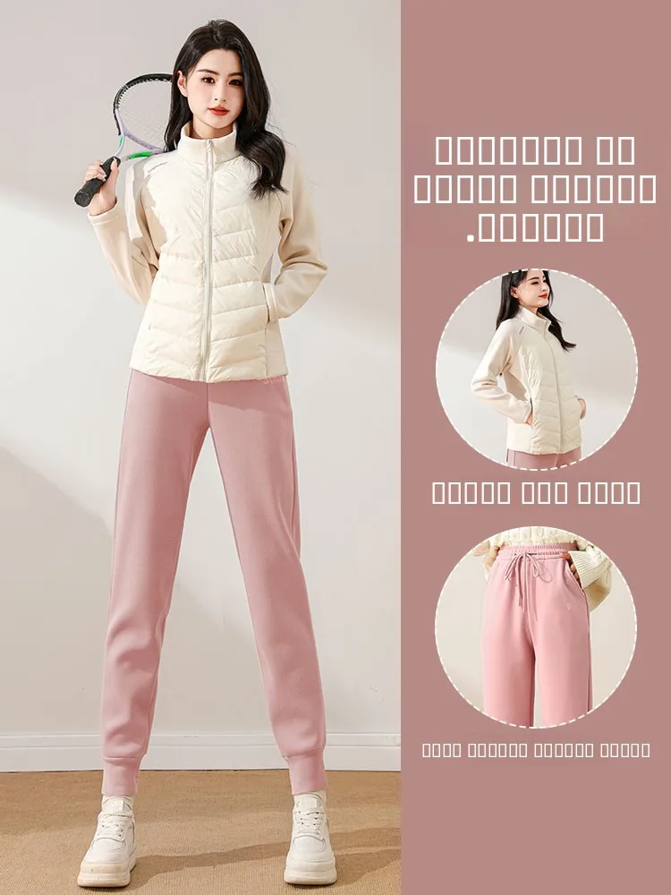 Женский зимний комплект для фитнеса и активного отдыха: утепленная флисовая куртка для йоги, повседневные брюки, спортивный стиль, длинный рукав, на молнии
Женский зимний комплект для фитнеса и активного отдыха: утепленная флисовая куртка для йоги, повседневные брюки, спортивный стиль, длинный рукав, на молнии