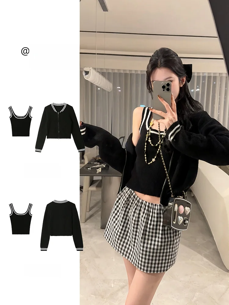 Fashionable Color Block Knitted Vest And Jacket Set for Women Spring 2026 Casual Style Polyester Fiber B Grade Quality
Fashionable Color Block Knitted Vest And Jacket Set for Women Spring 2026 Casual Style Polyester Fiber B Grade Quality