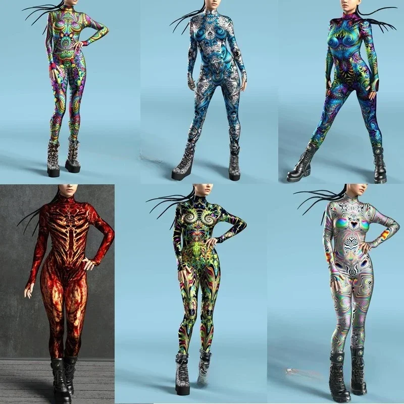 Multicolour Printing Holiday Party Women Kids Rainbow Sexy Skinny Jumpsuit Wear Onesie Cosplay Costume Elastic Bodysuits Rompers
Multicolour Printing Holiday Party Women Kids Rainbow Sexy Skinny Jumpsuit Wear Onesie Cosplay Costume Elastic Bodysuits Rompers