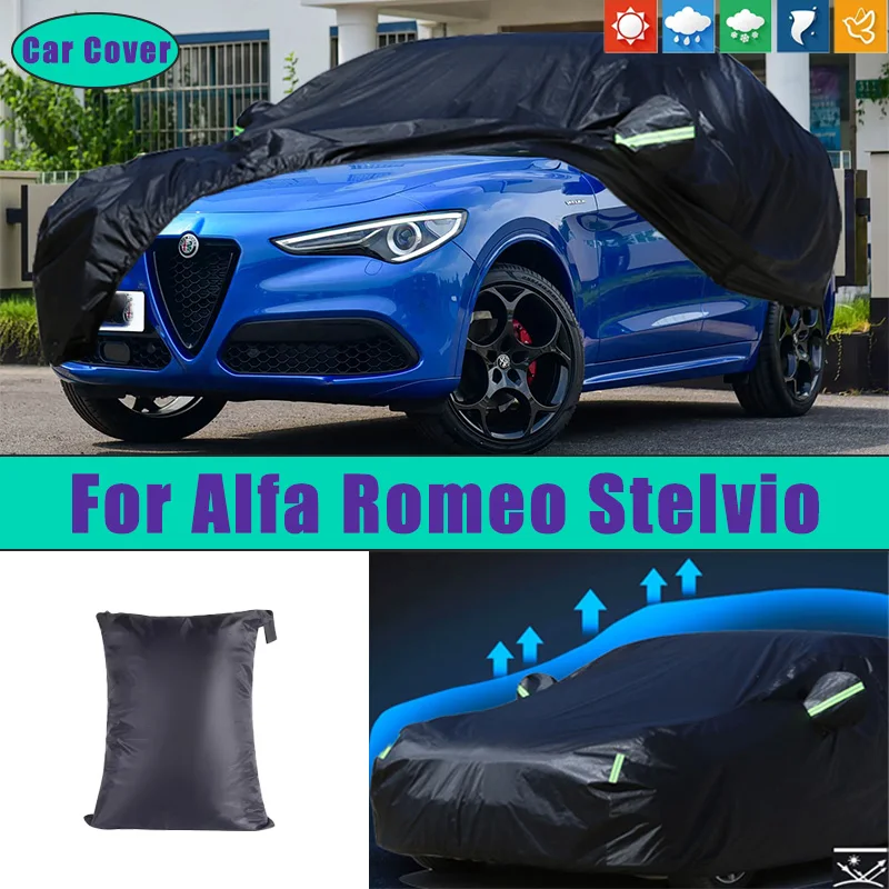 Для Alfa Romeo Stelvio черные автомобильные чехлы уличные водонепроницаемые пылезащитные солнцезащитные, дождевые, снежные, ткань Оксфорд, полный внешний чехол
Для Alfa Romeo Stelvio черные автомобильные чехлы уличные водонепроницаемые пылезащитные солнцезащитные, дождевые, снежные, ткань Оксфорд, полный внешний чехол