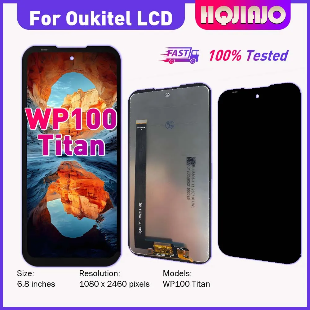 For Oukitel WP100 Titan 6.8'' LCD Display Touch Screen Digitizer Assembly Replacement Repair Test Screen Well for wp100 titan
For Oukitel WP100 Titan 6.8'' LCD Display Touch Screen Digitizer Assembly Replacement Repair Test Screen Well for wp100 titan