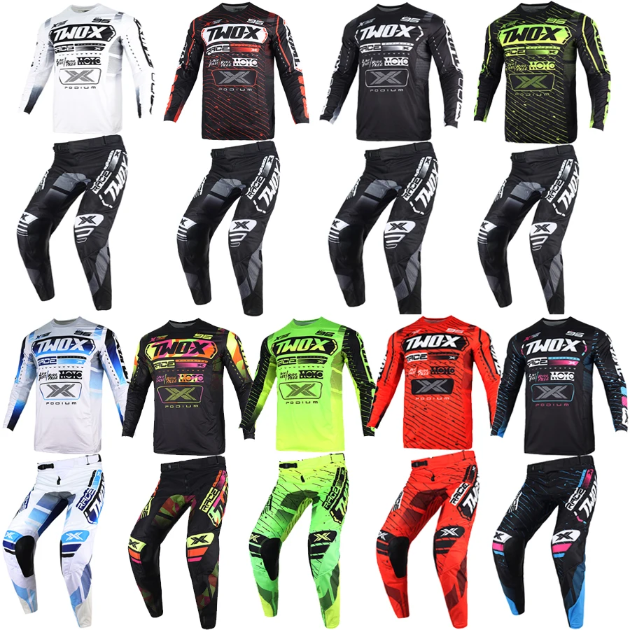 Two-X Podium ATV Motocross Race 4-Way Stretch Jersey Pants Set Offroad Dirt Bike Enduro MX MTB BMX SX Racing Suit Gear Combo
Two-X Podium ATV Motocross Race 4-Way Stretch Jersey Pants Set Offroad Dirt Bike Enduro MX MTB BMX SX Racing Suit Gear Combo