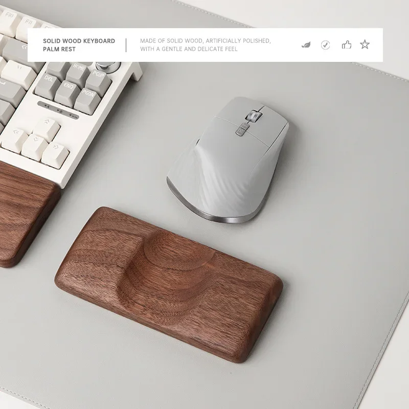 Ergonomic Walnut Wood Wrist Rest for Keyboard & Mouse, Comfortable Wooden Palm Rest, Desk Accessory for Office Workers & Gamers
Ergonomic Walnut Wood Wrist Rest for Keyboard & Mouse, Comfortable Wooden Palm Rest, Desk Accessory for Office Workers & Gamers