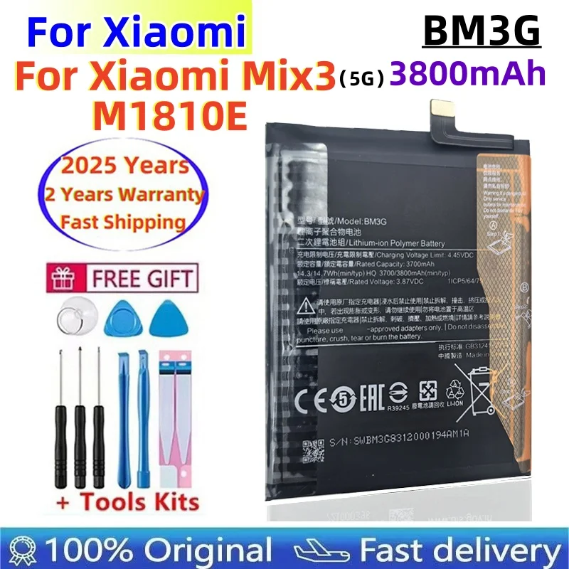 BM3G 3700mAh Replacement Battery for Xiaomi Mix3 Mix 3 5G Portable Mobile Phone Batteries Warranty + Track Code Fast Shipping
BM3G 3700mAh Replacement Battery for Xiaomi Mix3 Mix 3 5G Portable Mobile Phone Batteries Warranty + Track Code Fast Shipping