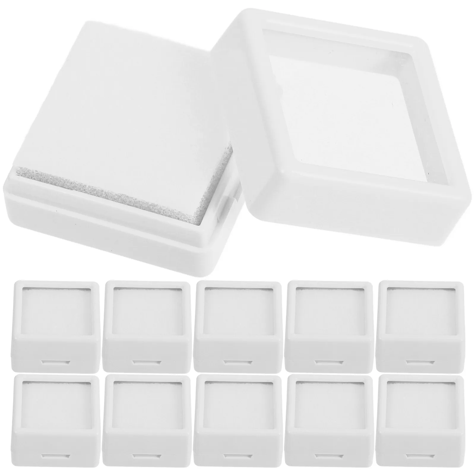 12Pcs Gemstone Display Box Clear Jewelry Organizer Acrylic Lid Multifunction Storage Case for Rings Diamonds Jewelry Collection
12Pcs Gemstone Display Box Clear Jewelry Organizer Acrylic Lid Multifunction Storage Case for Rings Diamonds Jewelry Collection