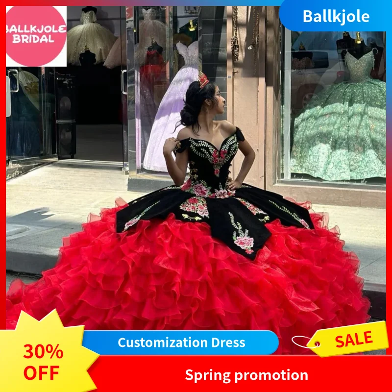 Red Quinceañera Dress 2025 Tulle Ball Gown Tiered Ruffles Beaded Bodice Lace Up Back Sweetheart Vestido De 15 Quinceañera
Red Quinceañera Dress 2025 Tulle Ball Gown Tiered Ruffles Beaded Bodice Lace Up Back Sweetheart Vestido De 15 Quinceañera