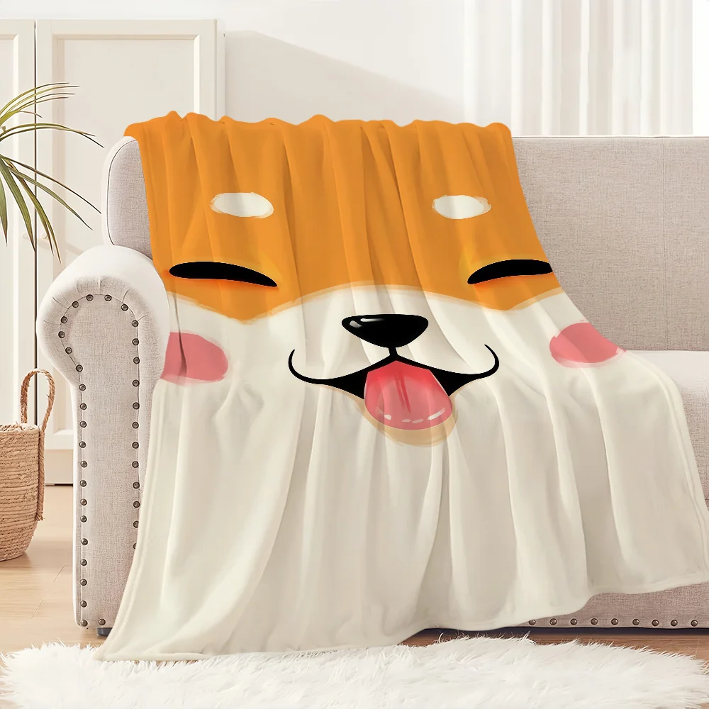 Cute Puppy Corgi cartoon Dog funny face Flannel warm comfort soft plush blanket for sofa living room office bedroom travel gift
Cute Puppy Corgi cartoon Dog funny face Flannel warm comfort soft plush blanket for sofa living room office bedroom travel gift
