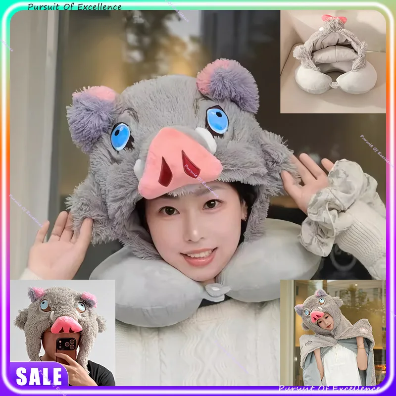 Demon Slayer Boar Head Plush Hat - Zipper Design U-Shaped Neck Pillow Warm Headwear Holiday Gifts Cosplay Prop new year gifts
Demon Slayer Boar Head Plush Hat - Zipper Design U-Shaped Neck Pillow Warm Headwear Holiday Gifts Cosplay Prop new year gifts