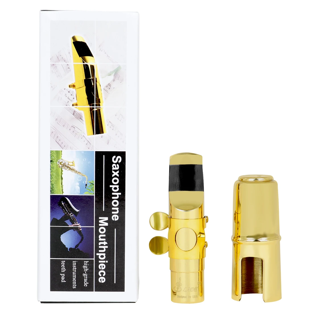 SLADE ND286 Saxophone Head Blowing Nozzle Set Golden Alto Soprano Tenor Saxophone Professional Sax Flute Head Blowing Nozzle
SLADE ND286 Saxophone Head Blowing Nozzle Set Golden Alto Soprano Tenor Saxophone Professional Sax Flute Head Blowing Nozzle