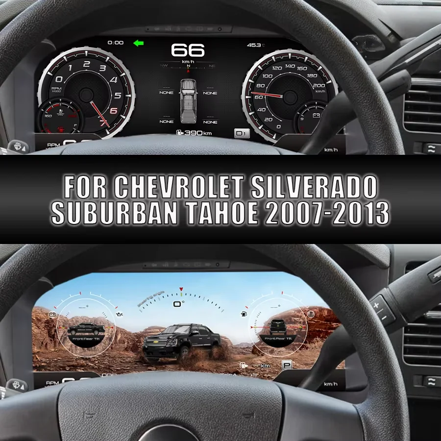15.1inch LCD Digital Dashboard Cluster ForChevrolet Silverado Tahoe 2007-2017 Years Plug and Play Carplay Radio Instrument Pane
15.1inch LCD Digital Dashboard Cluster ForChevrolet Silverado Tahoe 2007-2017 Years Plug and Play Carplay Radio Instrument Pane