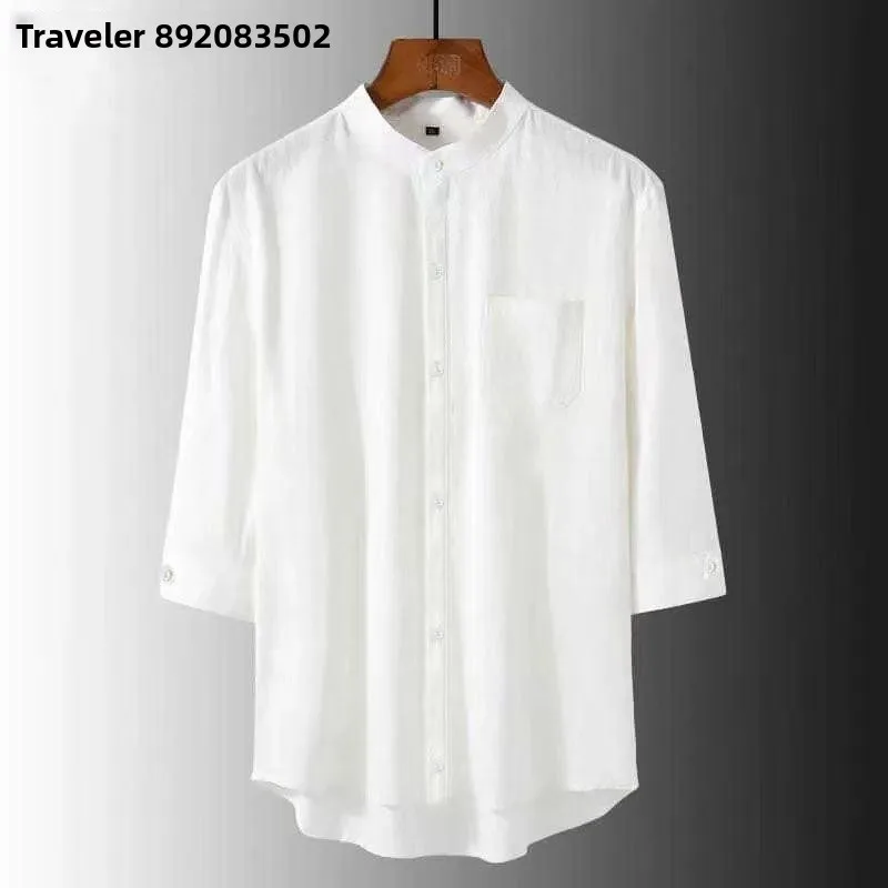 Men's Linen Cotton Blend Shirt Loose Fit Lightweight Breathable Color Summer New Style 7/8 Sleeve CleanFit Citywalk
Men's Linen Cotton Blend Shirt Loose Fit Lightweight Breathable Color Summer New Style 7/8 Sleeve CleanFit Citywalk