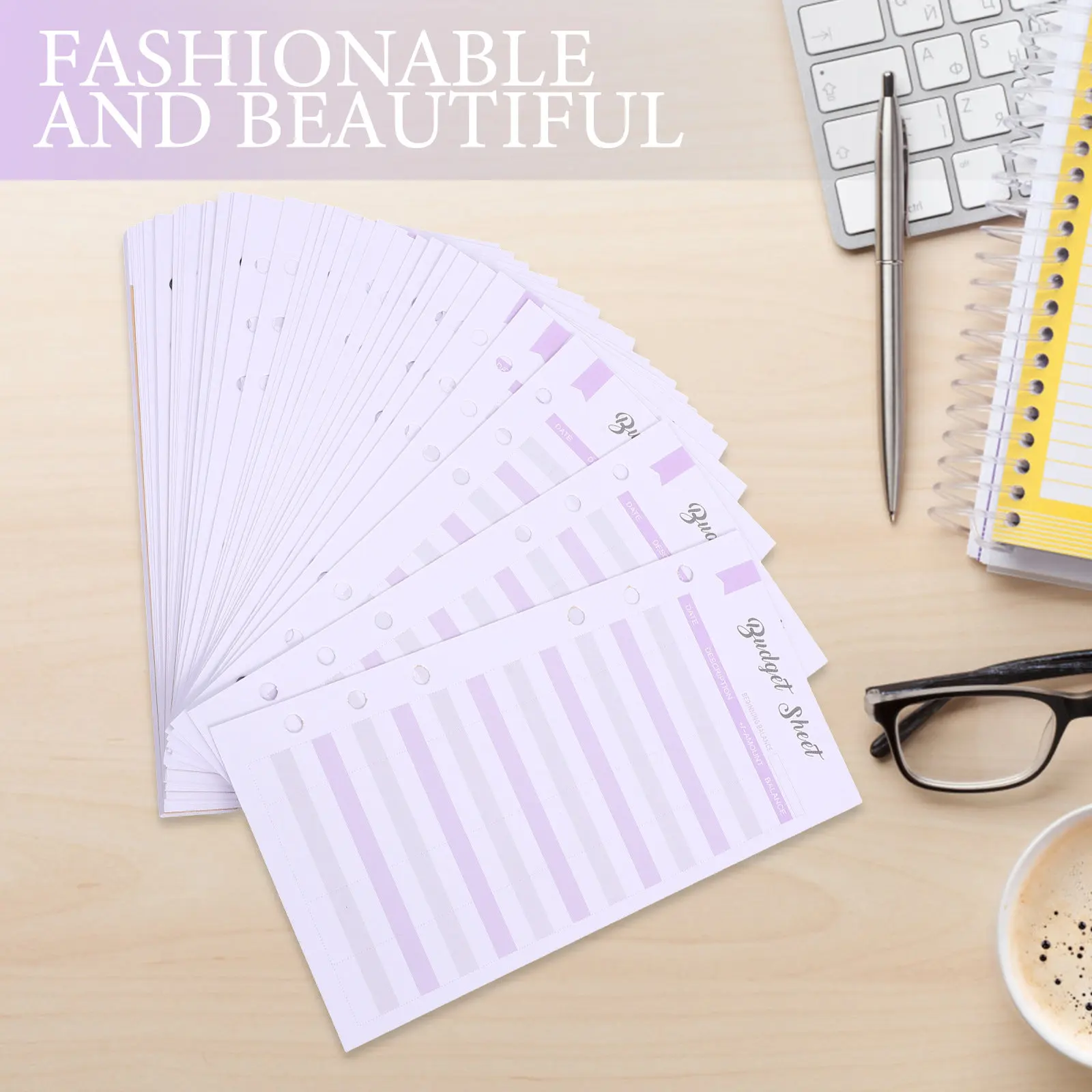 60Pcs Budget Cards Practical Punch Hole Sheets for Home Office Business Expense Tracking Cash Binder Inserts
60Pcs Budget Cards Practical Punch Hole Sheets for Home Office Business Expense Tracking Cash Binder Inserts