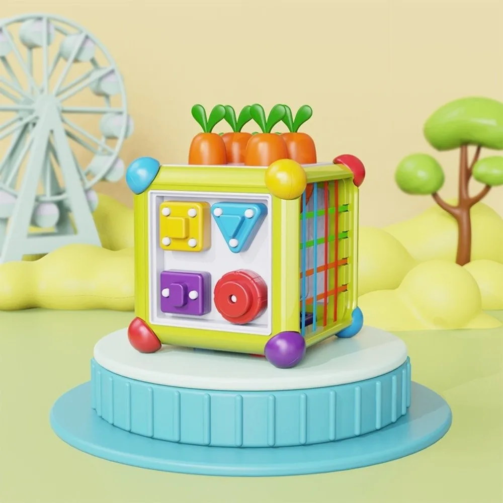 A Set Hexahedral Shape Montessori Puzzle Pull Design Educational Function Hexahedral Radish Pulling Durable Early Education Box
A Set Hexahedral Shape Montessori Puzzle Pull Design Educational Function Hexahedral Radish Pulling Durable Early Education Box