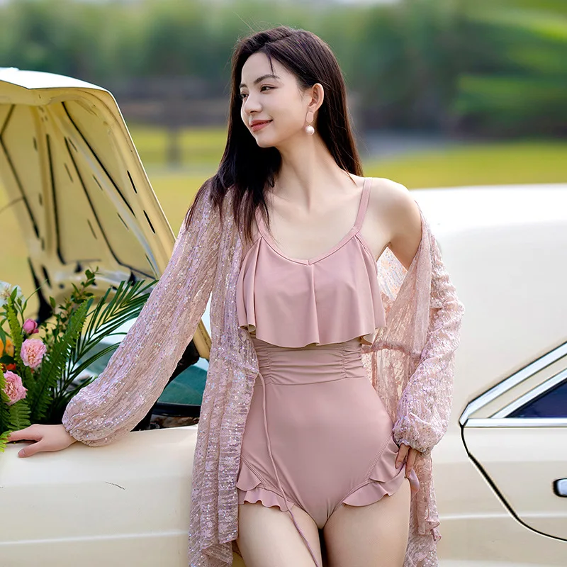 wisuwore Korean Two-Piece Swimsuit Women 2023 Cover Up Sexy Strap Cross Back Skinny Dress and Lace Coat Bathing Suit
wisuwore Korean Two-Piece Swimsuit Women 2023 Cover Up Sexy Strap Cross Back Skinny Dress and Lace Coat Bathing Suit