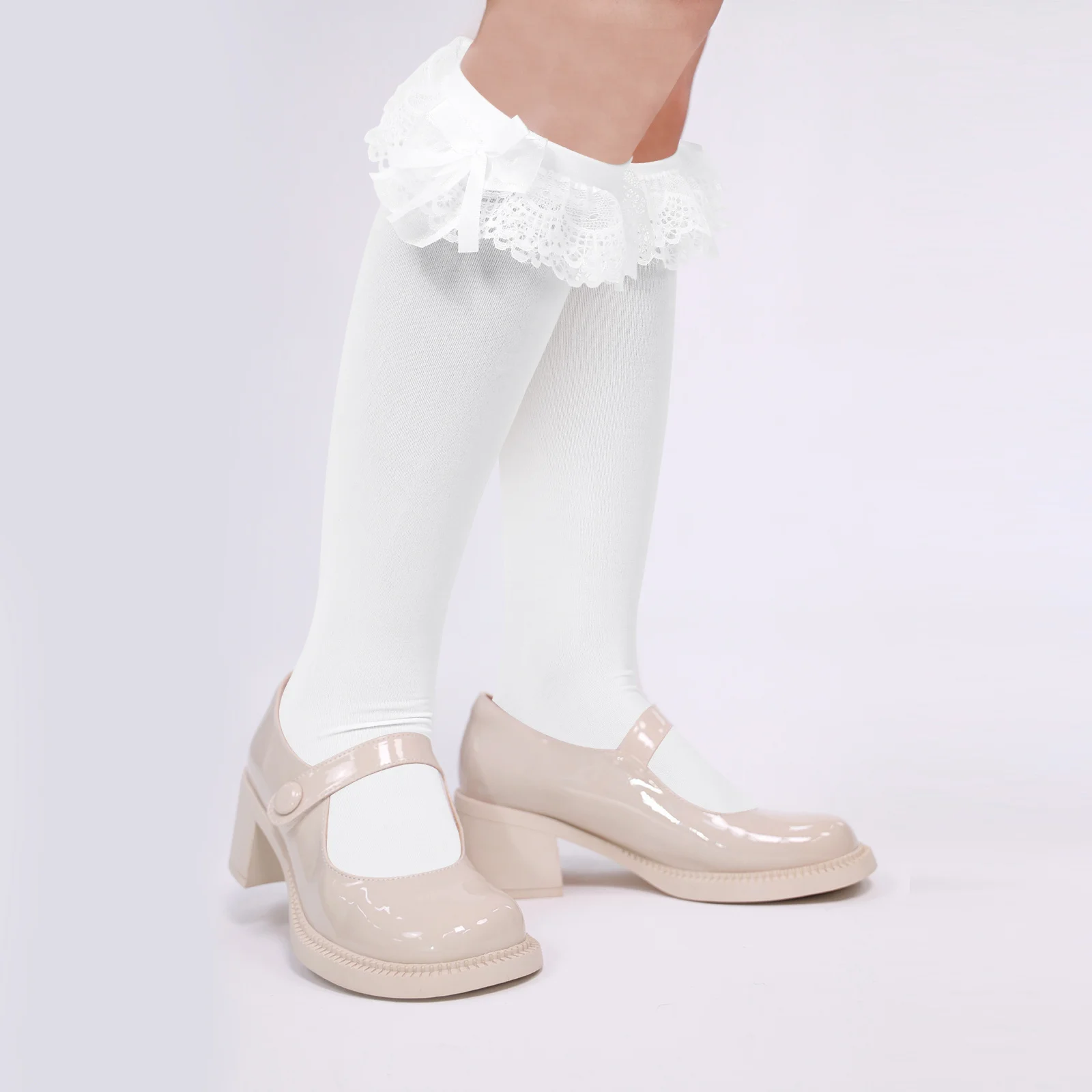 2Pairs White Ruffle Socks Women Lace Bow Long Socks Cute Bow Stockings Elegant Style for Oktoberfest Dirndl Looks
2Pairs White Ruffle Socks Women Lace Bow Long Socks Cute Bow Stockings Elegant Style for Oktoberfest Dirndl Looks