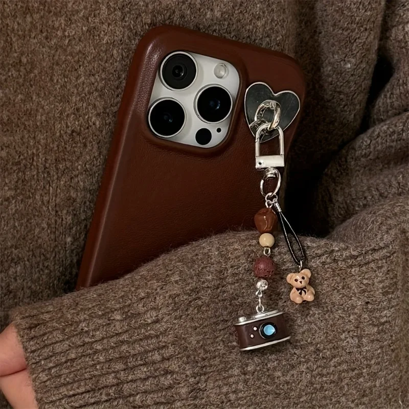 Cartoon 3D Bear Camera Strap Bracelet Student Cute Bag Pendant Anti Lost Phone Lanyard Strap with Heart Hook Women Girls Gift
Cartoon 3D Bear Camera Strap Bracelet Student Cute Bag Pendant Anti Lost Phone Lanyard Strap with Heart Hook Women Girls Gift