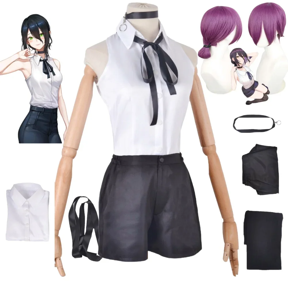 Костюмы для косплея Reze Anime Chainsaw Man, Cheveux Violets, Blanc, UnderaudiBlack Goals, Halloween Expo
Костюмы для косплея Reze Anime Chainsaw Man, Cheveux Violets, Blanc, UnderaudiBlack Goals, Halloween Expo