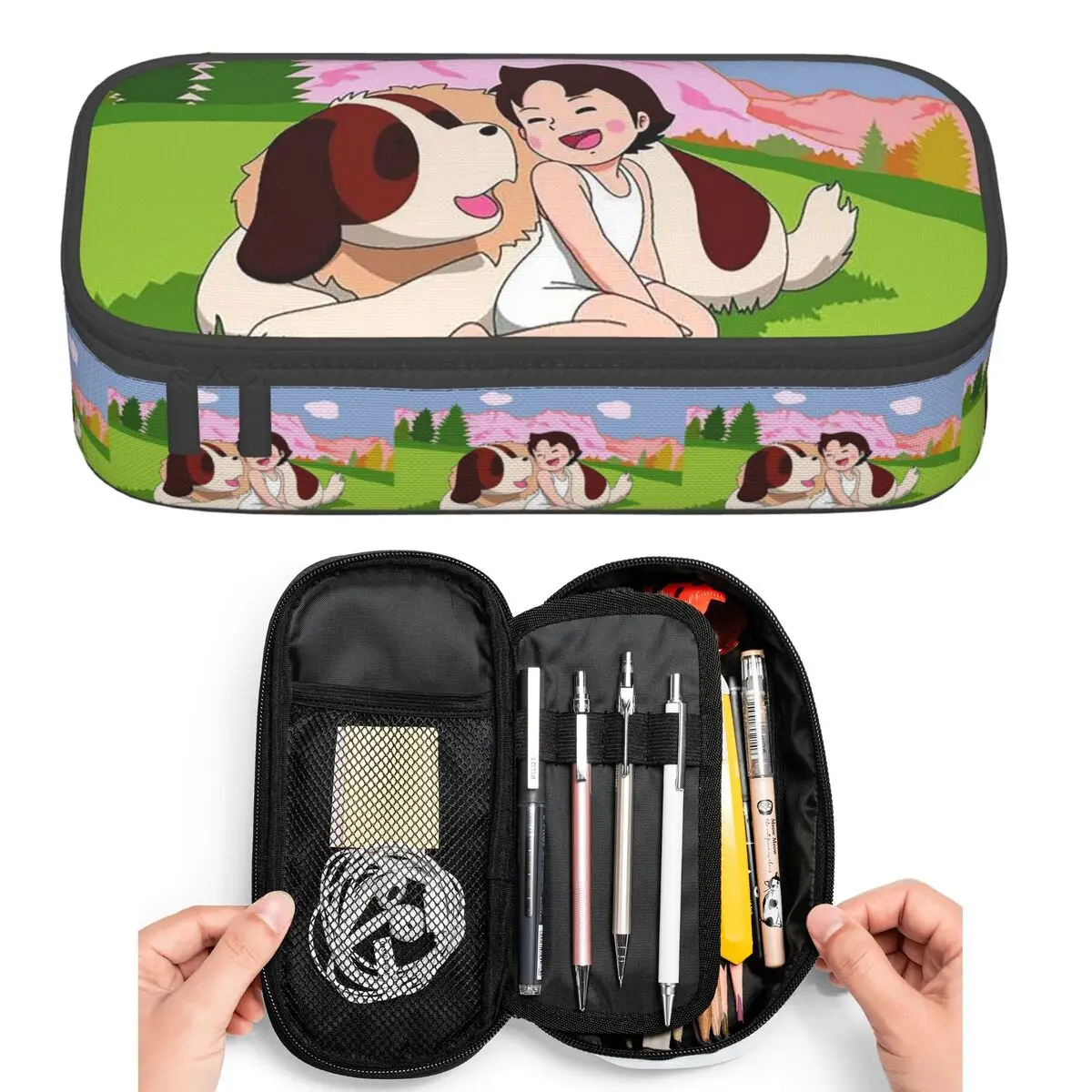 Anime Heidi Girl Of The Alps Peter Grandpa Pencil Cases for Student Pen Box Pencil Bag Large Capacity Pencil Pouch Pen Holder
Anime Heidi Girl Of The Alps Peter Grandpa Pencil Cases for Student Pen Box Pencil Bag Large Capacity Pencil Pouch Pen Holder