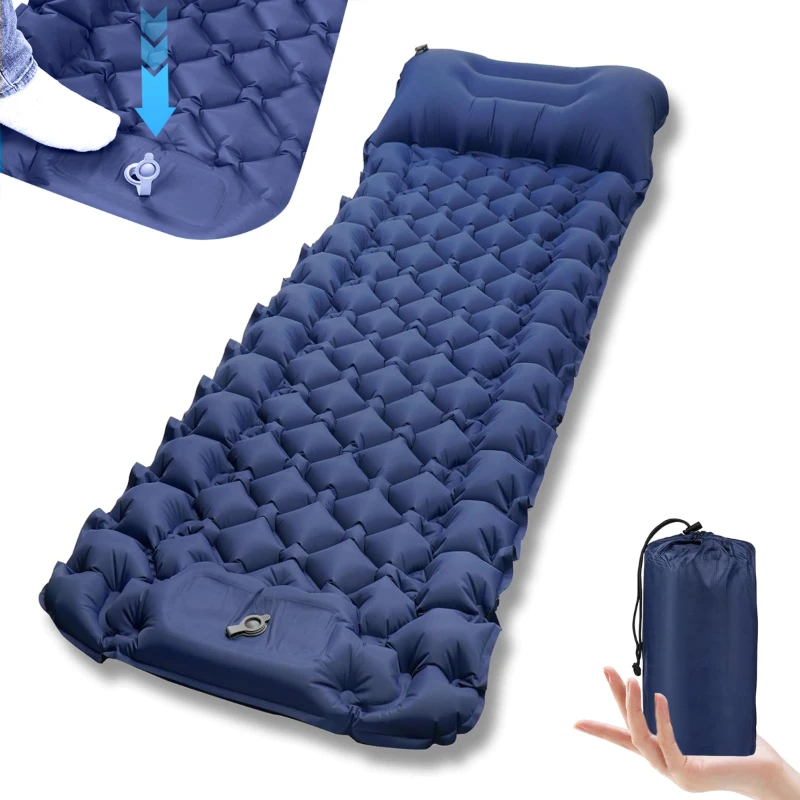 Ultra-Light Self-Inflating Camping Sleeping Pad with Built-In Foot Pump Durable Waterproof Air Mattress for Outdoor Camping
Ultra-Light Self-Inflating Camping Sleeping Pad with Built-In Foot Pump Durable Waterproof Air Mattress for Outdoor Camping