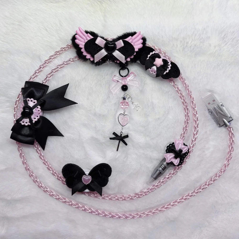 Black Pink Aviation Plug Cable Luminescent Single Precision Copper Braided Wire 8k Return Rate Type-c Port 1.3m DIY Data Cable
Black Pink Aviation Plug Cable Luminescent Single Precision Copper Braided Wire 8k Return Rate Type-c Port 1.3m DIY Data Cable
