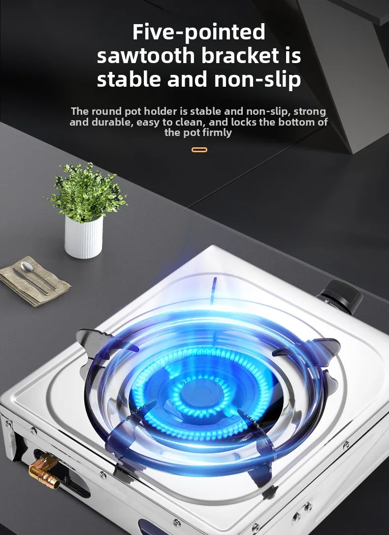 Single Burner Gas Stove with Flameout Protection for Home Use Energy Saving High Power LPG Natural Gas abc
Single Burner Gas Stove with Flameout Protection for Home Use Energy Saving High Power LPG Natural Gas abc