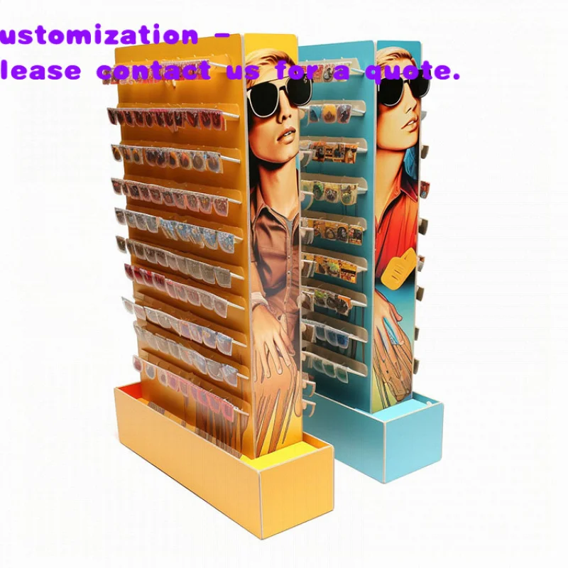 Стеллаж для розничной торговли из гофрированного картона для демонстрации солнцезащитных очков в магазине
Стеллаж для розничной торговли из гофрированного картона для демонстрации солнцезащитных очков в магазине