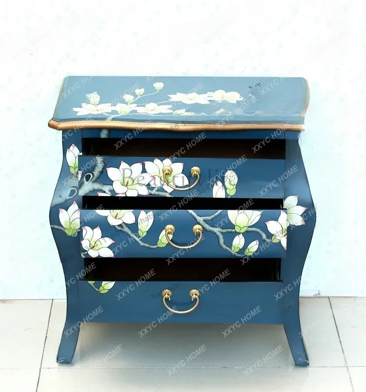 LNew Chinese hand-painted painted furniture, bedside locker, display cabinet, sofa edge
LNew Chinese hand-painted painted furniture, bedside locker, display cabinet, sofa edge