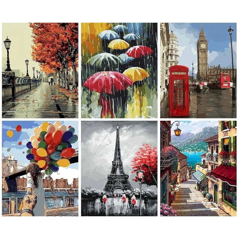 GATYZTORY 60x75cm Frame Painting by numbers For Adults Picture Street Scenery DIY Coloring by numbers On canvas Home decor
GATYZTORY 60x75cm Frame Painting by numbers For Adults Picture Street Scenery DIY Coloring by numbers On canvas Home decor