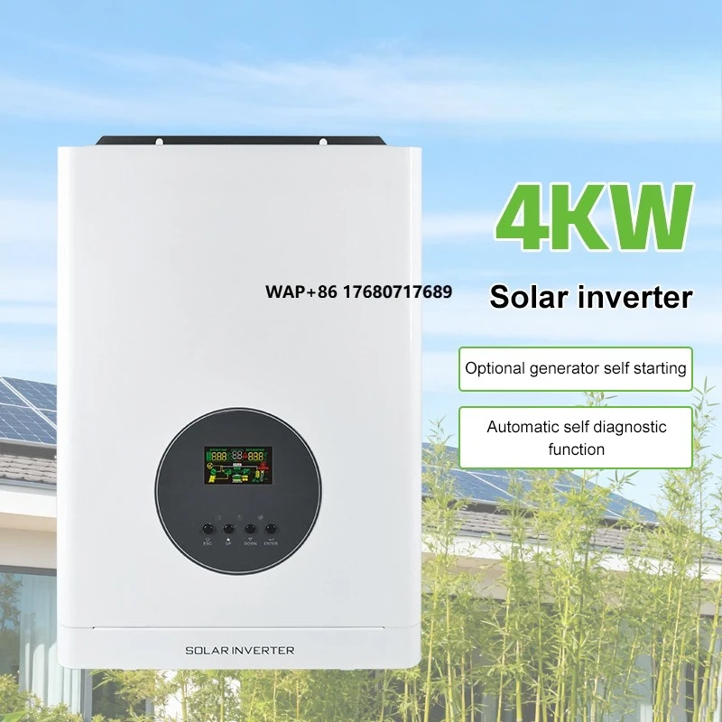 Hybrid Solar System Inverter 150V60A MPPT 4000W Single Output
Hybrid Solar System Inverter 150V60A MPPT 4000W Single Output