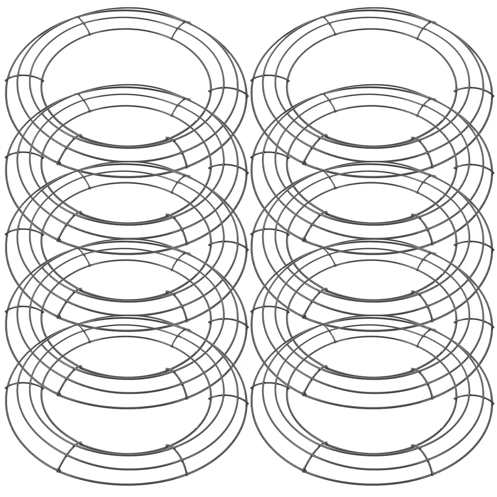 10 Pcs Garland Hoop Solid Wreath Frame Making Tool Front Door Garden DIY Form Iron Round Shaped Rack
10 Pcs Garland Hoop Solid Wreath Frame Making Tool Front Door Garden DIY Form Iron Round Shaped Rack