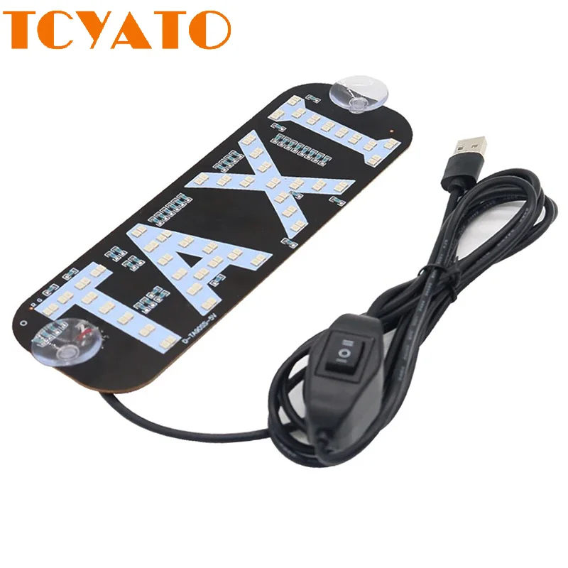 TCYATO TAXI USB license plate identification LED light TAXI indicator light vehicle-mounted LED warning light 12V
TCYATO TAXI USB license plate identification LED light TAXI indicator light vehicle-mounted LED warning light 12V