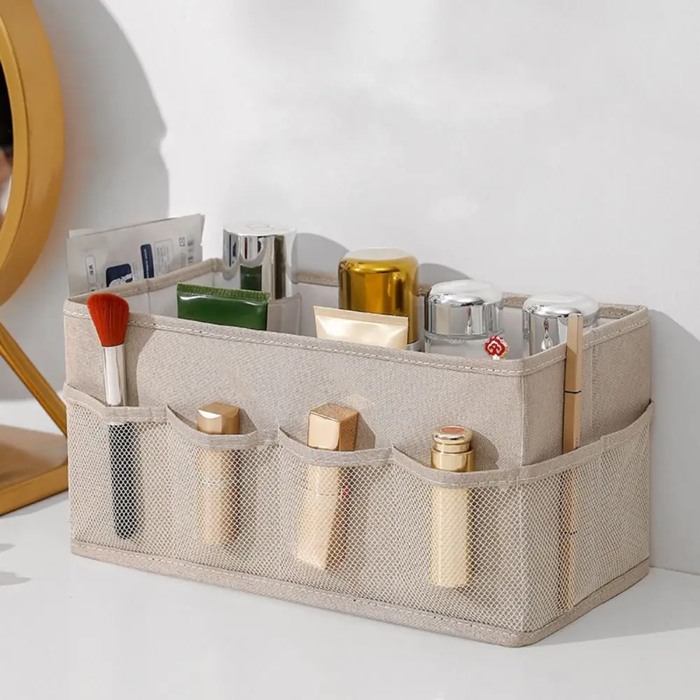 Durable Fabric Underwear Storage Box Foldable Large Capacity Cosmetic Storage Box with Mesh Pockets Makeup Brush Holder Bedroom
Durable Fabric Underwear Storage Box Foldable Large Capacity Cosmetic Storage Box with Mesh Pockets Makeup Brush Holder Bedroom