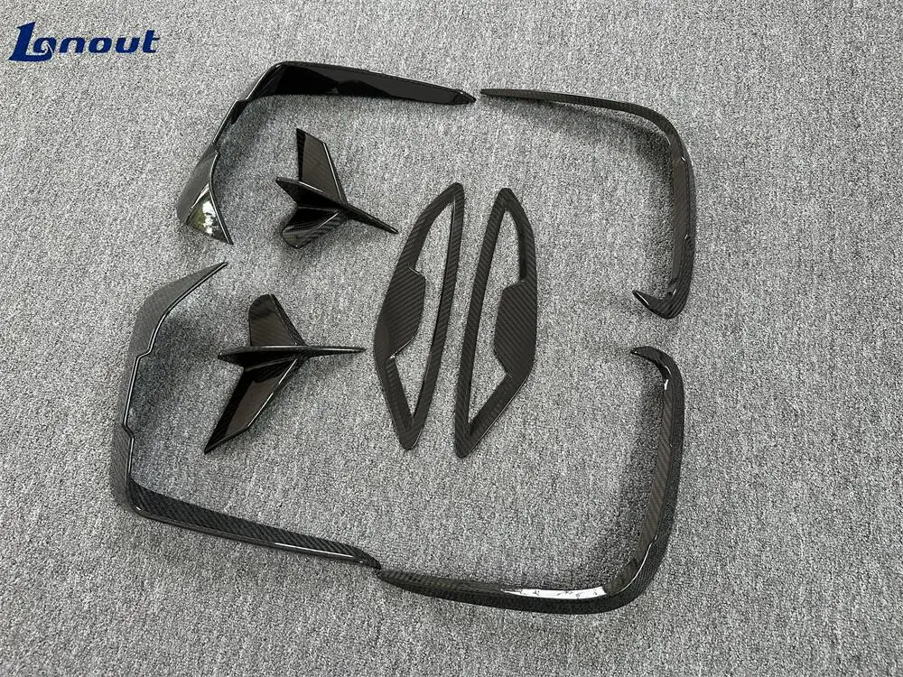 Dry Carbon Fiber Front Rear Bumper Canards for G14 G15 G16 8 Series
Dry Carbon Fiber Front Rear Bumper Canards for G14 G15 G16 8 Series
