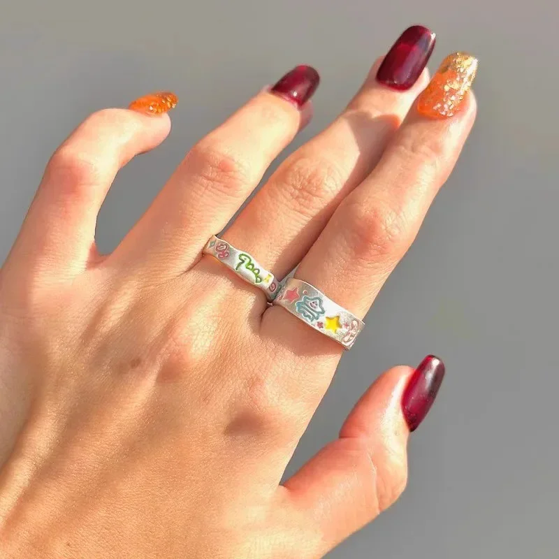 Настоящее серебро 925, красочные звезды и динозавры, геометрические открывающиеся кольца для женщин, милые ювелирные изделия, минималистичные аксессуары
Настоящее серебро 925, красочные звезды и динозавры, геометрические открывающиеся кольца для женщин, милые ювелирные изделия, минималистичные аксессуары